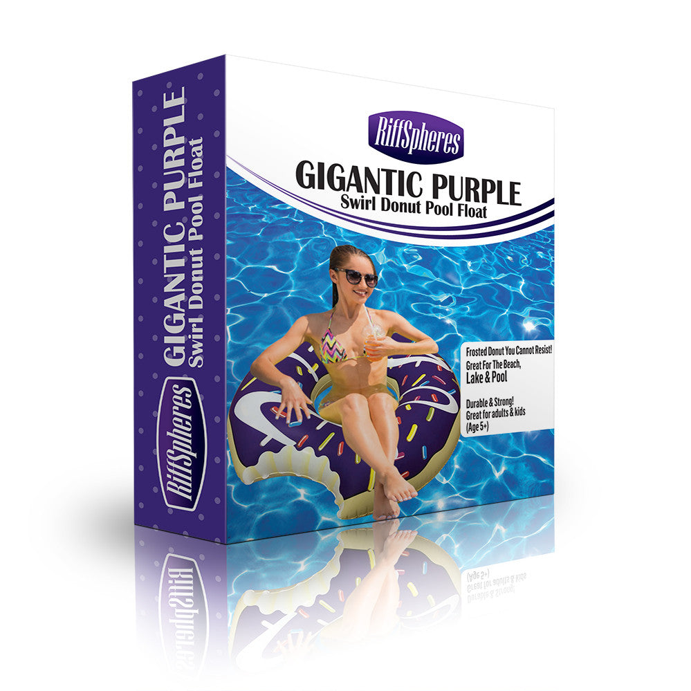 Inflatable Donut Pool Floats Purple-Riffspheres-4