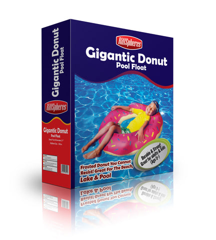 Giant Inflatable Donut Pool Floats Blue