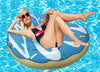 Inflatable Blue Donut Pool Floats-4