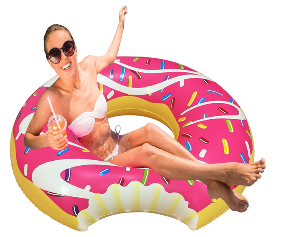 Inflatable Pink Donut Pool Floats-1